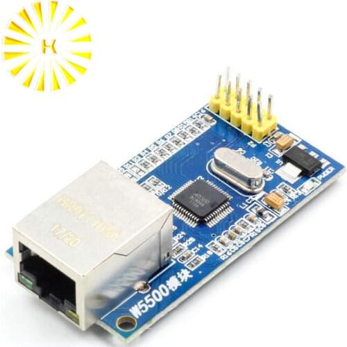 For Arduino W5500 Ethernet Network Modules For Arduino TCP/IP 51/STM32 SPI Interface 3.3V 5V I/O MCU Connector