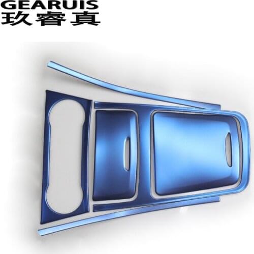 Car styling Central Storage box frame trim Water Cup panel trim Covers Stickers for Mercedes Benz CLA C117 GLA X156 A Class RHD