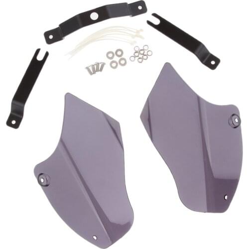 Reflective Saddle Shield Air Heat Deflectors for Harley Motorcycle, Smoke