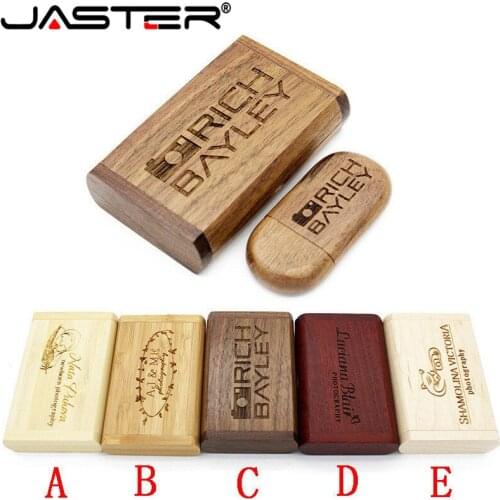 SHANDIAN (OVER 10 pcs free LOGO) wooden usb + box usb flash drive pendrive 4gb 8gb 16gb 32gb 64gb memory stick photography gifts