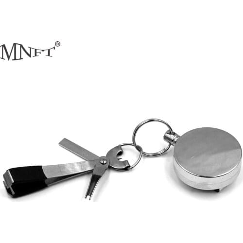 MNFT Fly Fishing Quick Knot Tool Pro Fast Hook Nail Knotter Lines Clipper With Zinger Retractor Optional Multi-style
