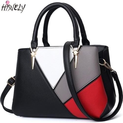 HISUELY High Quality Womens Handbag Female Leather Shoulder Bag Luxury Handbags Women Bags Design Shoulder Bag Sac A Main Totes