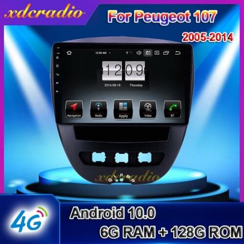Xdcradio 9" Android 10 For Peugeot 107 Toyota Aygo Citroen C1 Car Radio Automotivo Car DVD Multimedia Player Auto GPS Navigation