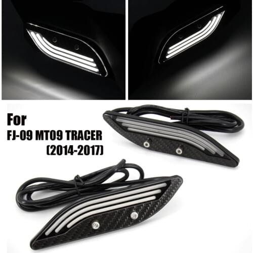 Motorcycle Hand Guard Decorative Lights Knuckle Guard LED Kit for YAMAHA MT09 TRACER FJ-09 MT-09 TRACER 2014 - 2017