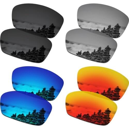 SmartVLT 4 Pairs Polarized Sunglasses Replacement Lenses for Oakley Plaintiff Squared - 4 Colors