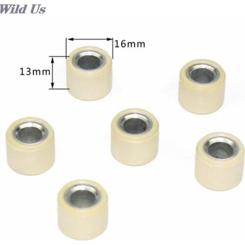 6Pcs GY6 50 80cc Driving Wheel Variator Roller Modified Scooter Engine Parts