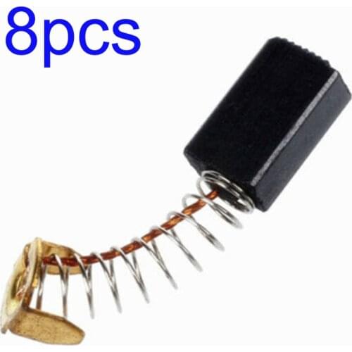 8Pcs Angle Grinder Motor Carbon Brushes Replacement Part For Power Tool Electric Motors 17x10x6mm High Quality