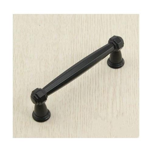 96mm black drawer kitchen cabinet handles pull black dresser cupboard door pulls modern simple furniture hardware knobs 3.8"