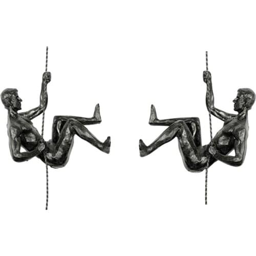 Abstract Statue Resin Hanging Pendant Sports Man Sculpture Modern Rock Climbing Figures Ornament Wall Decoration Wholesales