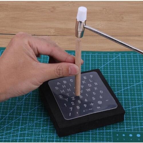 Alphabet Numbers Leather Stamping Punch Letter Number Stamper Set For Leathercraft DIY Plastic Leather Punching Tool