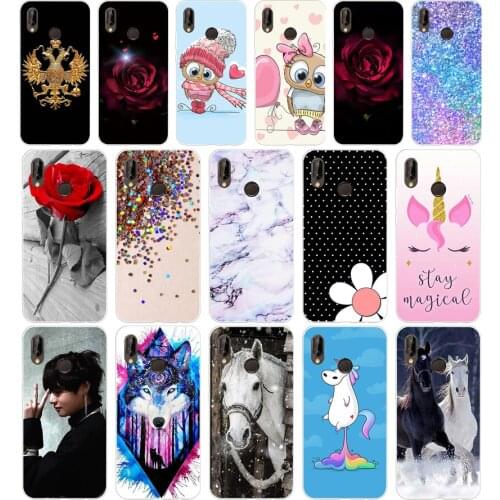 B Huawei P20 Lite Case 5.84inch Huawei P20 Lite Soft Rubber TPU Silicone Back Phone Case For Huawei P20 Lite Cover Bag Cases