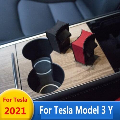 For Tesla 2021 model 3/Y water cup drink holder stopper tesla 2021 water cup storage clip device Tesla Car Accessories Supplies