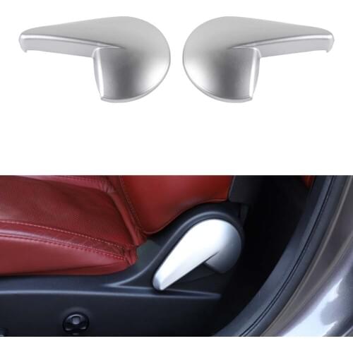 For Dodge Challenger Charger 2010+ Car Seat Back Adjust Handle Switch Button Decoration Cover Bezel Trim Interior Car Accessory