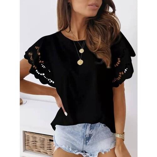 DYNJASONCGK Black Blouses