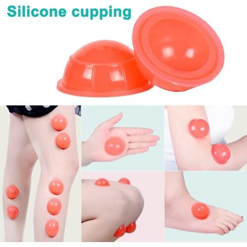 Hot 1Pcs/5Pcs Silicone Cupping Device Massager Vacuum Body Cups Back Body Massage Health Care Tools sy998