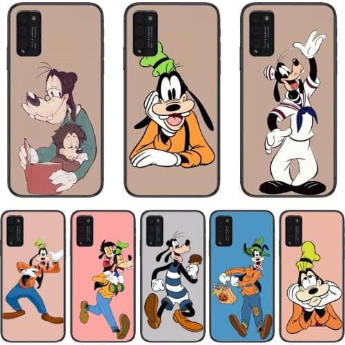 Goofy Happy Dog Disney Design Soft TPU Clear Phone Case For Huawei Honor 10 20 30 9 X Pro Lite V 5G RU Black Etui Coque Hoesjes