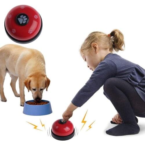 Interactive Cat Training Bell Call Bell Dog Feeding Ringer Pet IQ Training Squeak Toy Pets Kitten Toys Eating Food Feed Reminder