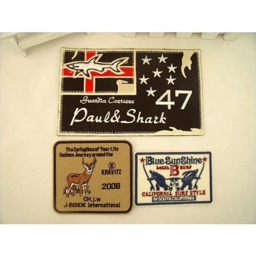 Custom iron-on embroidery badges garment women apparel accessories