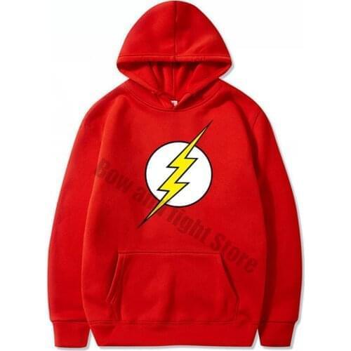 Red The BIG BANG Theory Hoodies the Flash Print and men hot selling S-3XXL clothing Super hero Women Sweatshirt Hoody Tops S-3XL