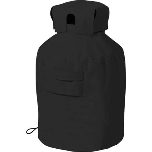 Propane Tank Cover Heavy Duty Weather Resistant Gas Can Black Cover for Outdoors