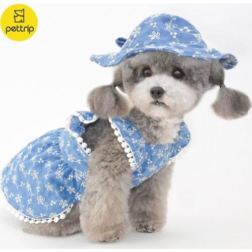Cute Dog Dress Dog Clothes For Small Dogs Fashion Dog Skirt Cute Sleeveless Princess Dress Puppy Pet Cat Cotton Costume