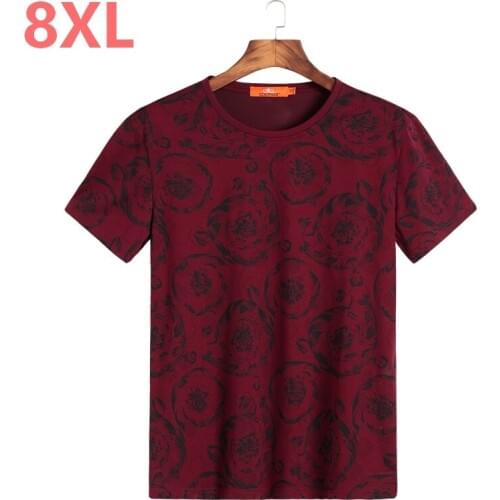 Plus size 10XL 8XL 6XL 5XL 4XL mens t shirts fashion new casual short sleeve o neck cotton men t shirt brand print T-Shirts Tops