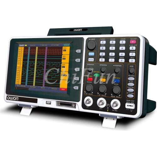 Original OWON MSO7062TD 60MHz 1GS/s Mixed Signal MSO Oscilloscope logic analyzer 8 inch color LCD