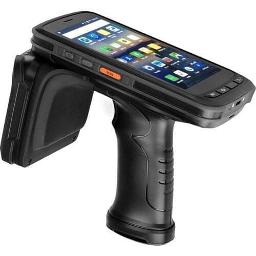 Rugged Data Collector Qcta-core 2.5GHz Handheld PDA Barcode Scanner UHF RFID Reader with Android 8.1 MTK6763 3G RAM 32G ROM