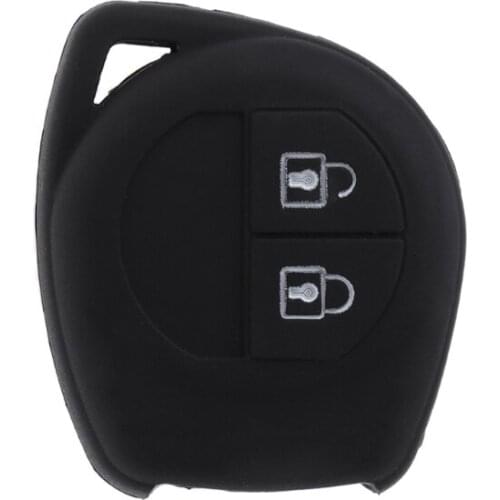 2 Buttons Silicone Remote Key Cover Holder Case Fob For Suzuki SX4 Swift Vitara