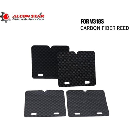 Alconstar Carbon Fiber Replacment Valves V-Force 3 Reed Blades Valve System For V381S Honda CR85/80RB LS DASH Expert 03-07