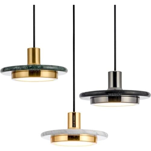Modern Pendant lamp Nordic Marble LED Pendant Light Dining Room Living Room Bedroom Bedside Hanglamp home decor Light Fixstures