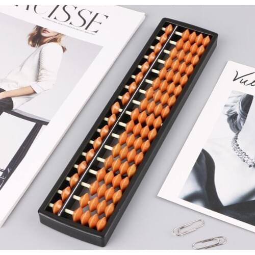 17 Digits Abacus Soroban Beads Column Traditional Kid School Math Learning Aids chinese Traditional mathematics abacus kids toys