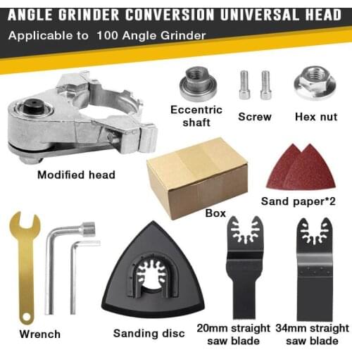 Angle Grinder Conversion Universal Head Electric hand grinder to cutting machine to electric shovel woodworking tools Dropship