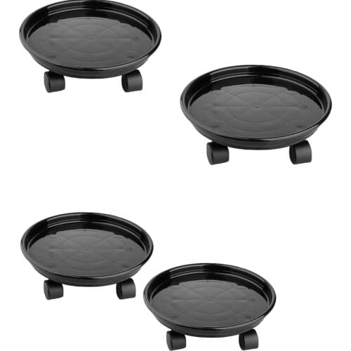 Universal Wheel Plant Stand Moving Tray Garden Round Caster Wheels Plant Pallet Caddy Plant Stand For Outdoor Patio Home Decor