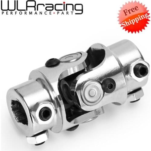 Universal 3/4" DD X 3/4"-30 SP Splined Chrome Single U-Joint Shaft Steering For Ford Volkswagen Chevrolet