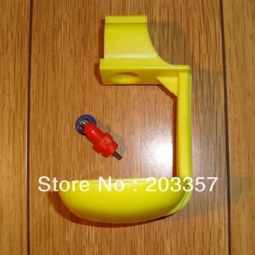 50PCS Push style nipple AND 50PCS Drip Cup for square pipe(22mm*22mm). Poultry chicken bird quail