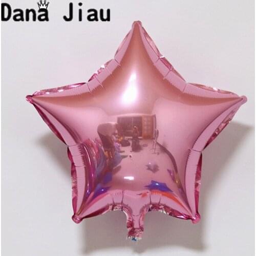 18inch pink color Pentagram Shaped Foil Balloon wedding Birthday Party Decoration Air Ballons Event star Baloon