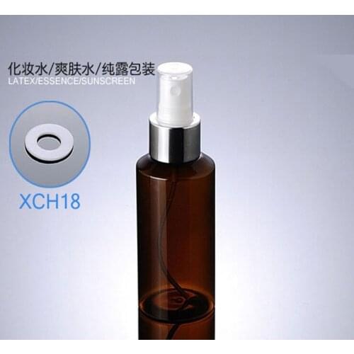 300pcs/lot Plastic Amber 100ml PET Empty Spray Bottle For Make Up And Skin Care Refillable Bottle