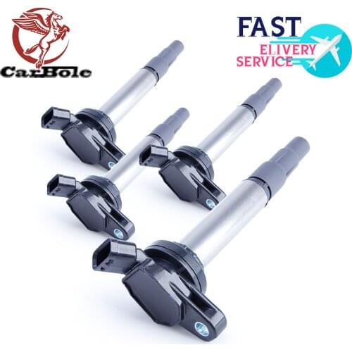 4Pack Ignition Coils For Toyota Corolla C-HR Matrix Prius Scion xD 1.8L L4 UF619 Carbole High Performance Coil Car Accessories