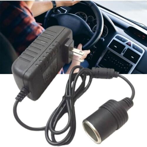 A70F Converter Car Cigarette Lighter Socket Power Adapter AC 100V-240V to DC 12V 2A Transformer Plug for Auto Powered Devices
