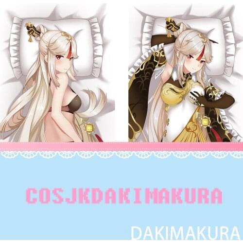 Anime Dakimakura Genshin Impact Ningguang HD Print Pillowcase Body Hugging Pillow Cover Case Room Otaku Cosplay Decorate Gifts