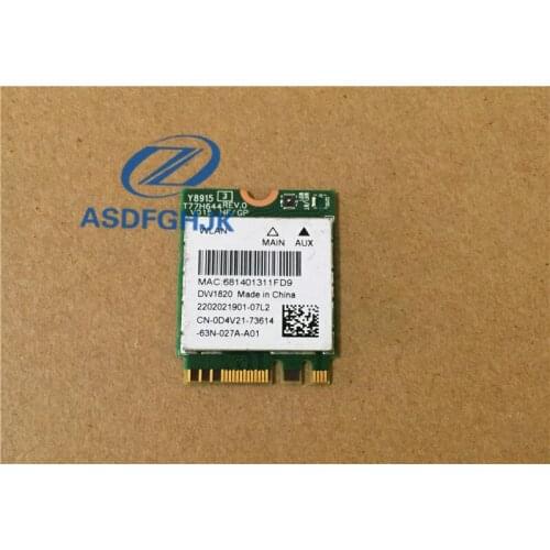 DW1820 WLAN WiFi Wireless 802.11ac NGFF 867M Network Module Card +Bluetooth 4.1 D4V21 0D4V21 QCNFA344A for DELL 7359 E7470