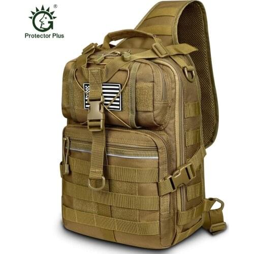 Large Climbing Rucksack Tactical Rover Sling Shoulder Backpack Molle Chest Bag Military EDC Daypack for Camping Hunting Trekking