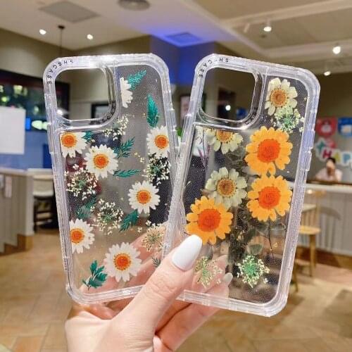 Two In One Flower Case for Iphone 11 12 Pro XS Max X XR 7 8 Plus SE2 Phone Cases Floret Cover for IPhone 11 12 Pro 12mini Case