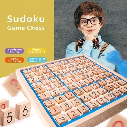 Sudoku Crosswords Montessori Wooden Educational Digits Inference Logic Games Latin Square Math Puzzles Number Place Games