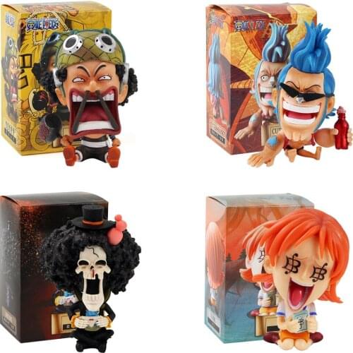 Figure Toy Nami Usopp Brook Franky Car Decoration Model Doll Birthday Gift