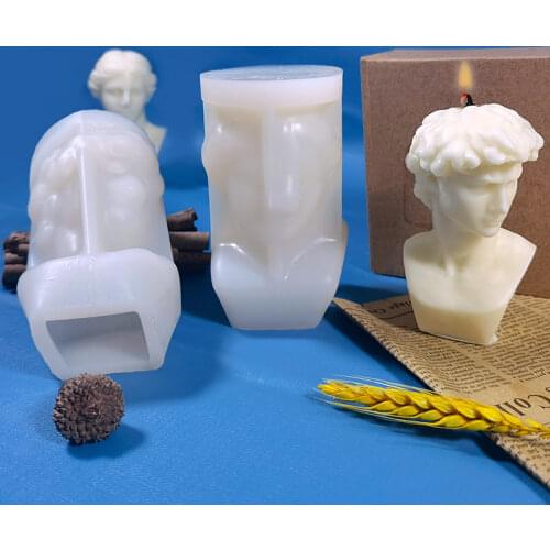 New Silicone Candle Mould Character Portrait Candle Mould Man Woman Body Candle Mould Resin Mold Soap Mould Candle Making Kit