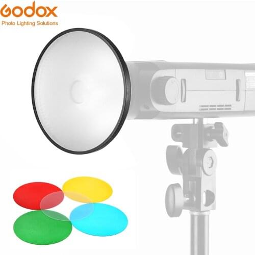 Godox AD-M Standard Reflector Cover with 5 Color Filter Gels for Godox AD200 AD360 AD360II AD180