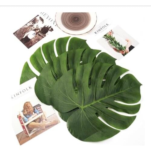 Artificial Turtle Leaves Simulation Flower Single Flower Accessories Decorative Home Christmas Decoration Green Plant Leaves