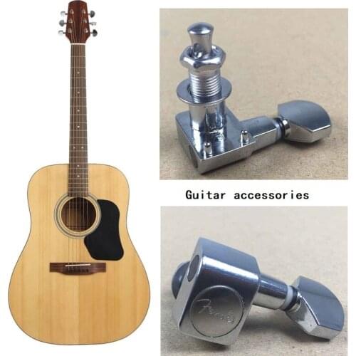 Fanta guitar pegs guitar accessories ST electric guitar fully enclosed pegs square zinc shell Fanta standard 6R silver